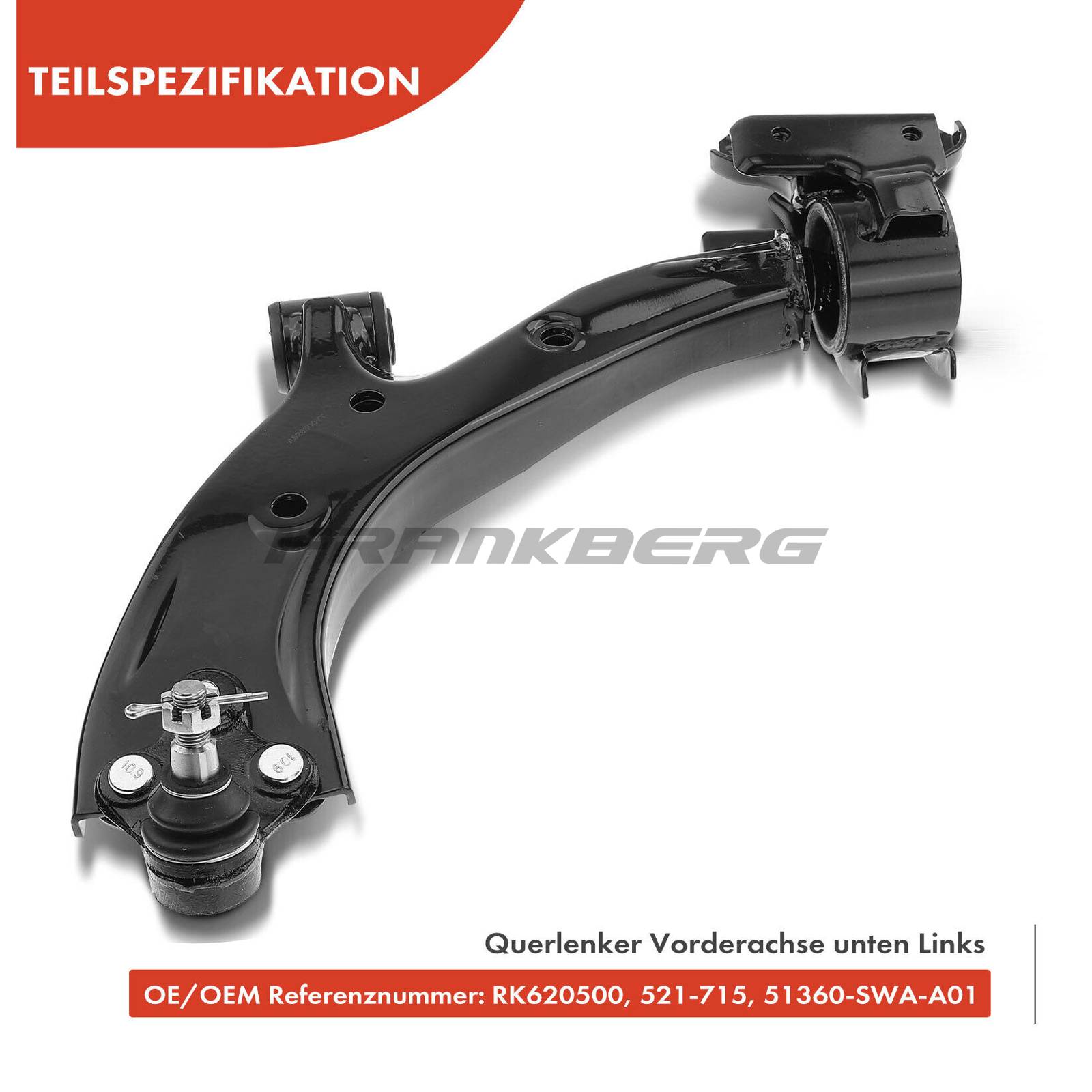 Control/Trailing Arm, wheel suspension