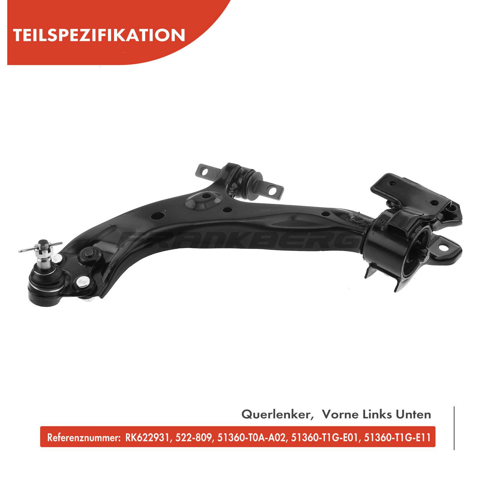 Control/Trailing Arm, wheel suspension