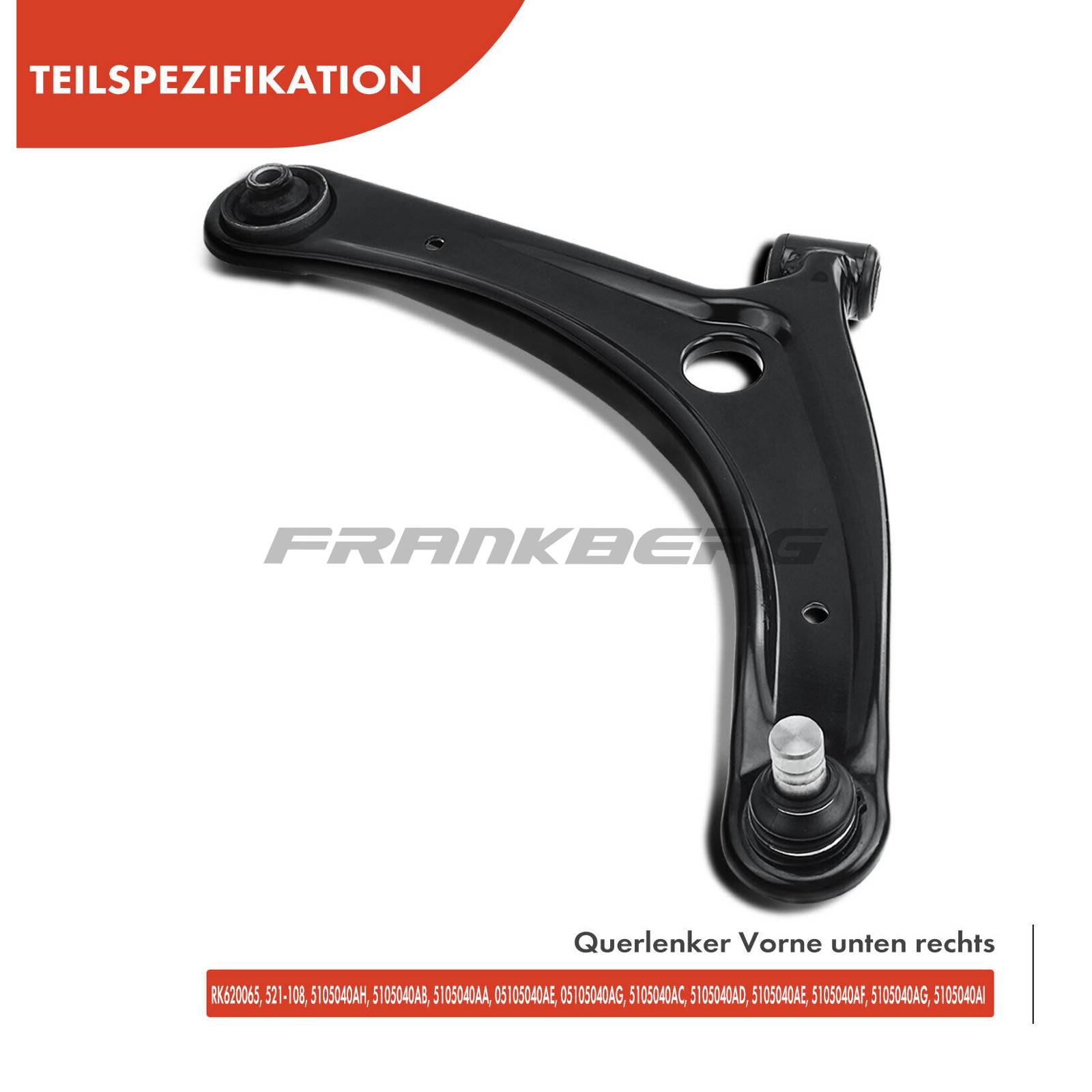 Control/Trailing Arm, wheel suspension