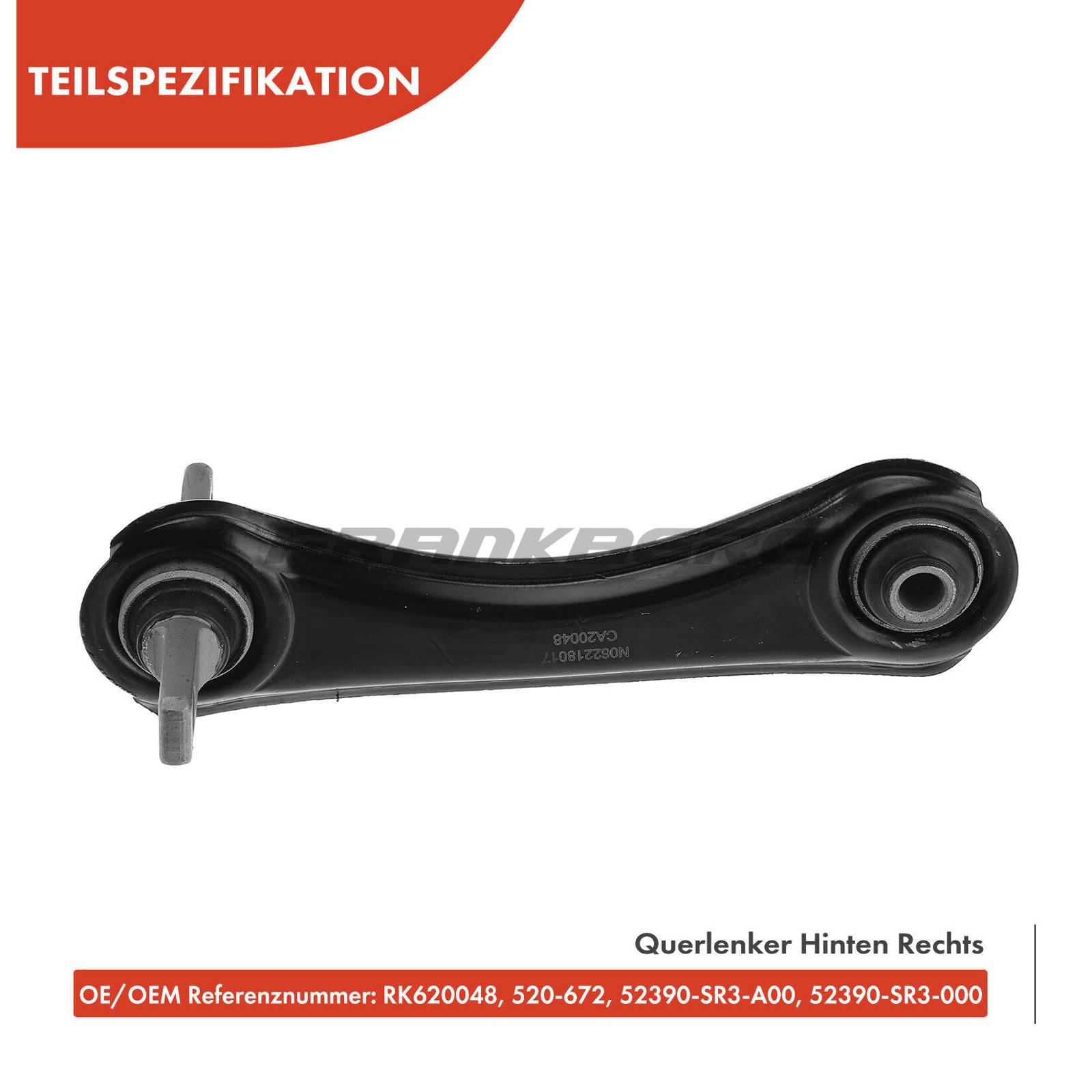 Control/Trailing Arm, wheel suspension