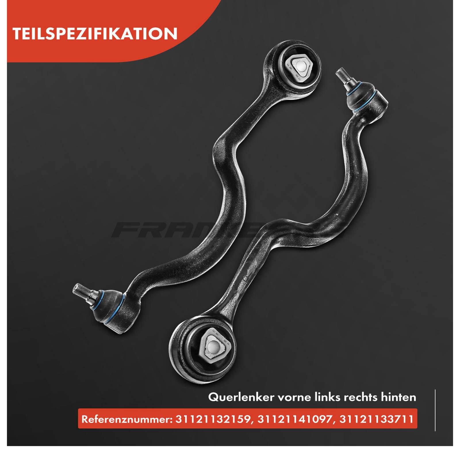 Control/Trailing Arm, wheel suspension