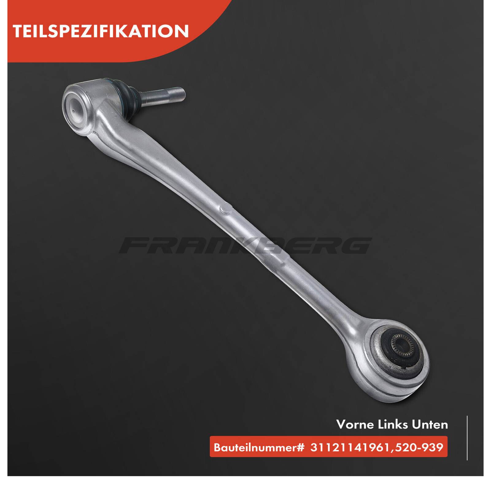 Control/Trailing Arm, wheel suspension