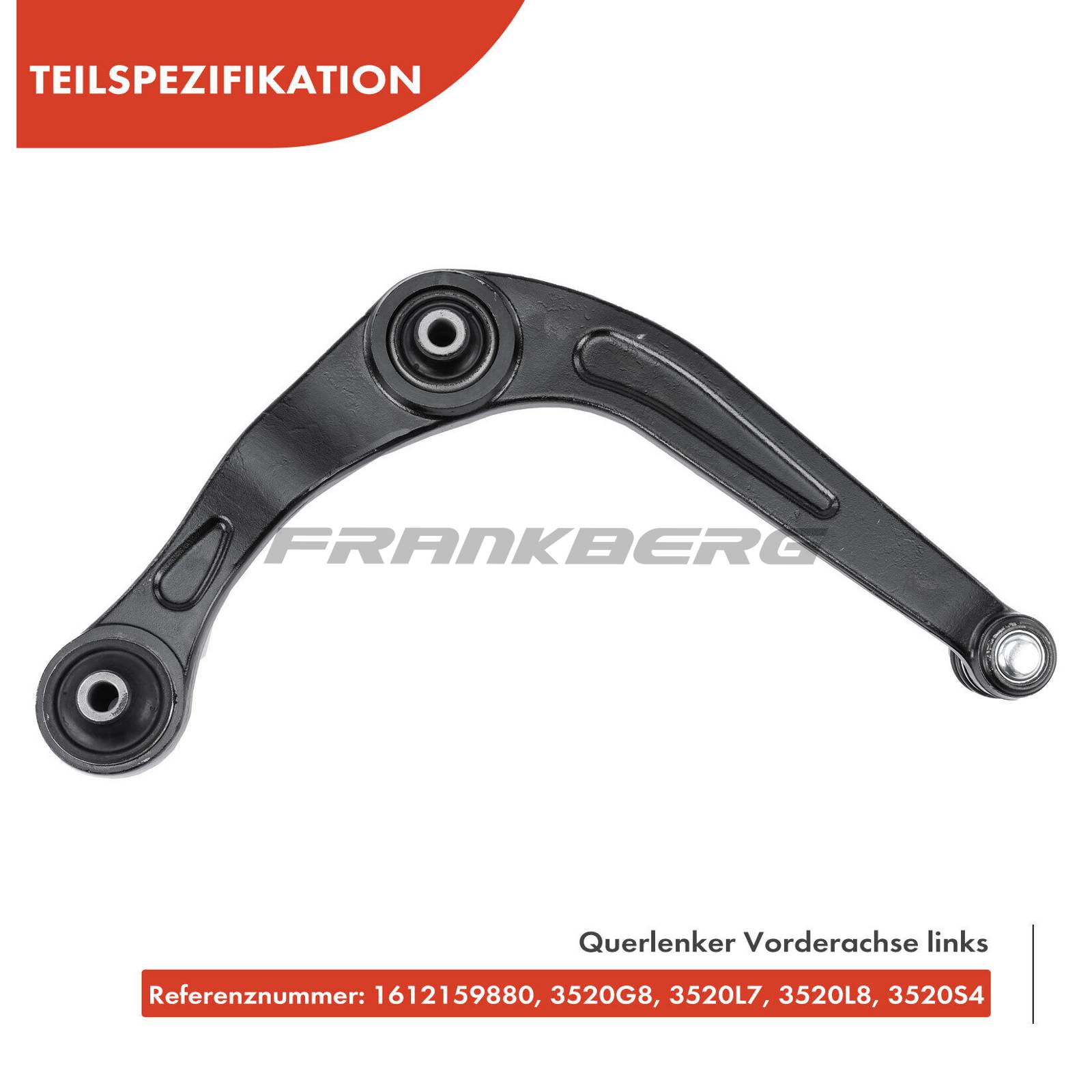 Control/Trailing Arm, wheel suspension