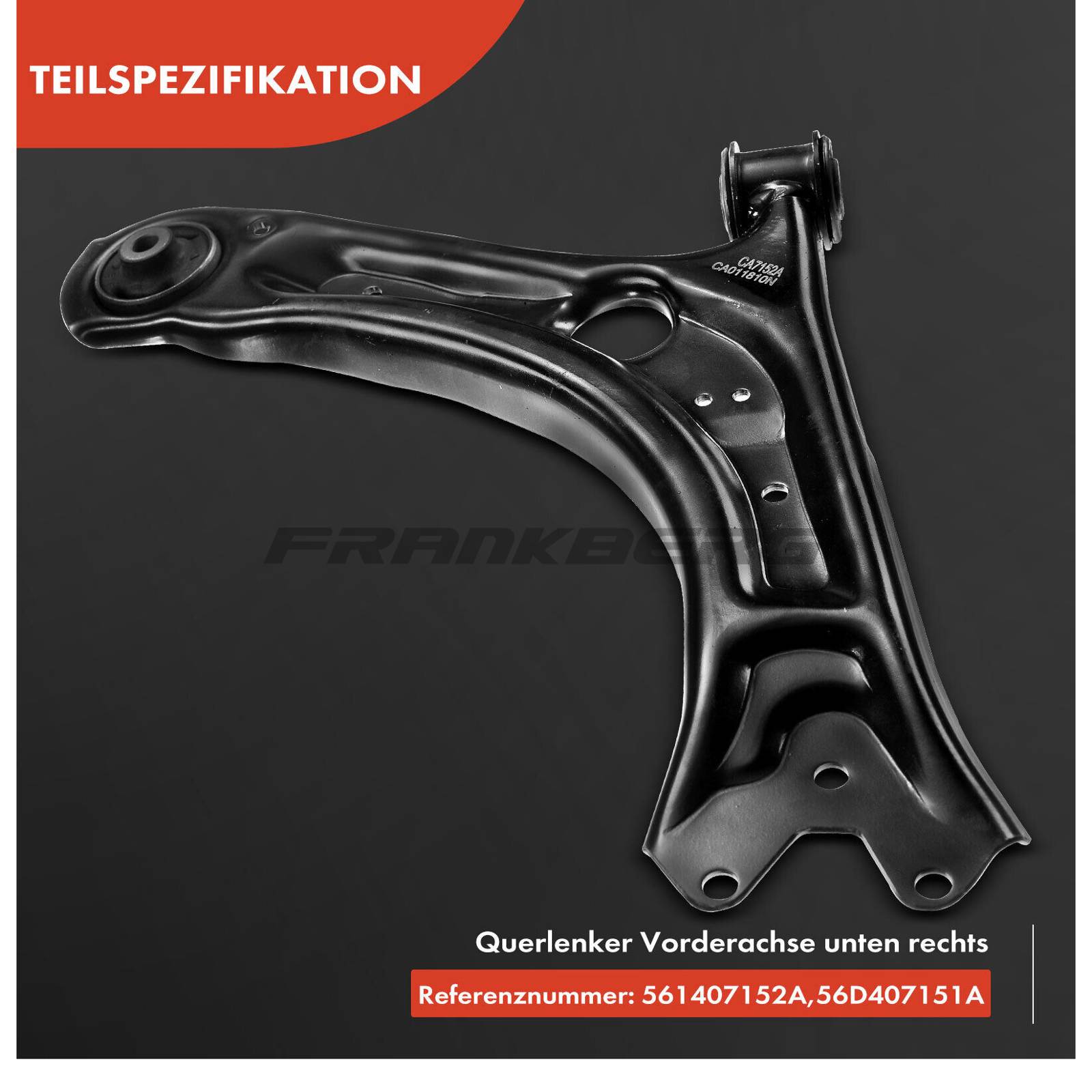 Control/Trailing Arm, wheel suspension