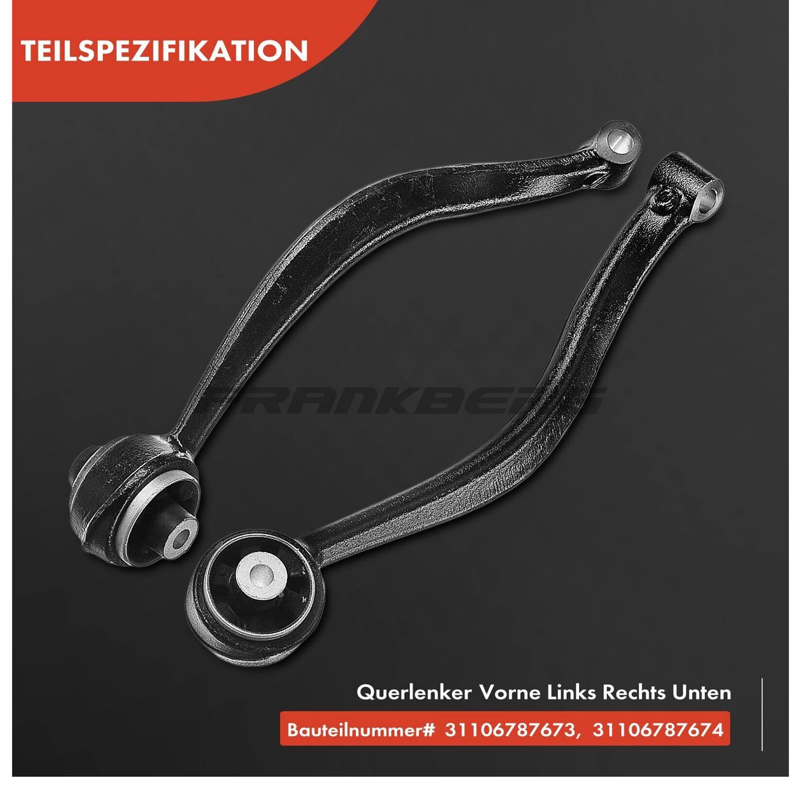 Control/Trailing Arm, wheel suspension