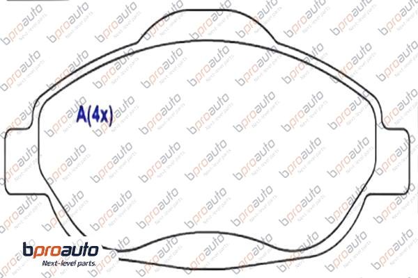 Brake Pad Set, disc brake (1BP31104AA)