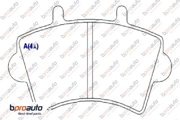 Brake Pad Set, disc brake (1BP30958AA)