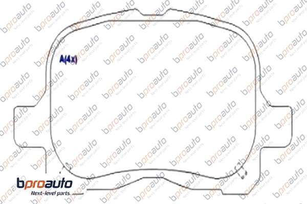 Brake Pad Set, disc brake (1BP30966AA)