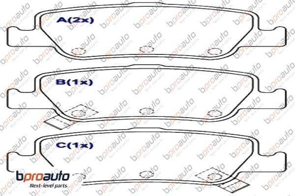 Brake Pad Set, disc brake (1BP31035AA)