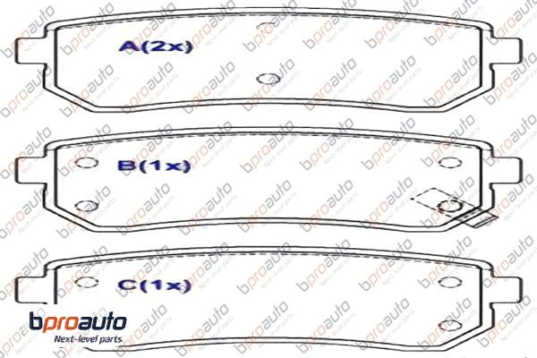 Brake Pad Set, disc brake (1BP31050AA)