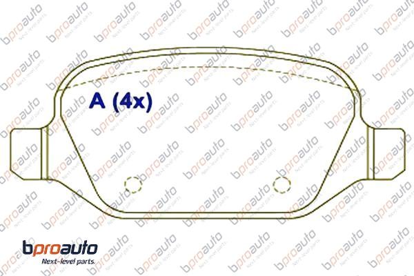 Brake Pad Set, disc brake (1BP31002AA)