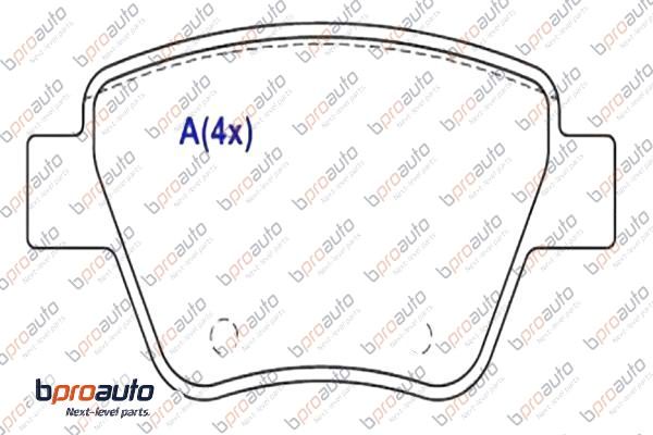 Brake Pad Set, disc brake (1BP30970AA)