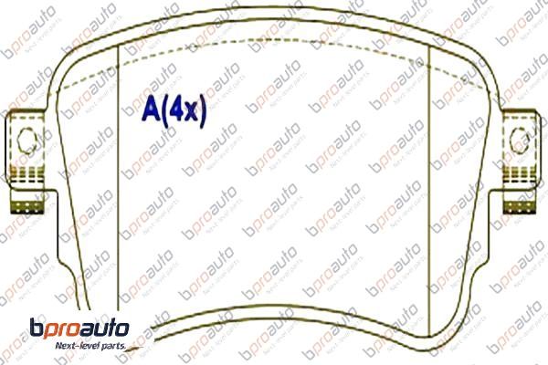 Brake Pad Set, disc brake (1BP31001AA)