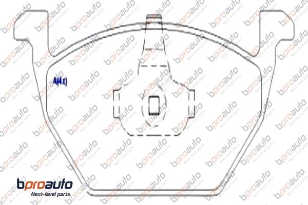 Brake Pad Set, disc brake (1BP30887AA)