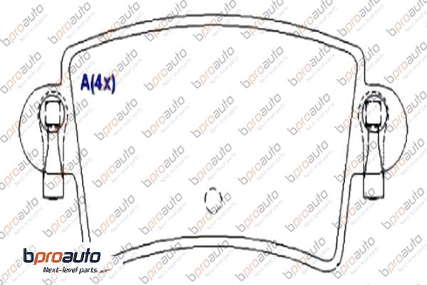Brake Pad Set, disc brake (1BP30959AA)