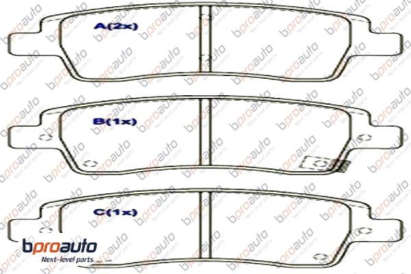 Brake Pad Set, disc brake (1BP31073AA)