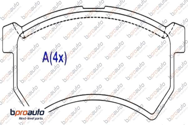 Brake Pad Set, disc brake (1BP31030AA)
