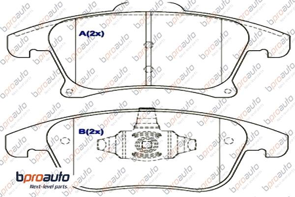 Brake Pad Set, disc brake (1BP31062AA)
