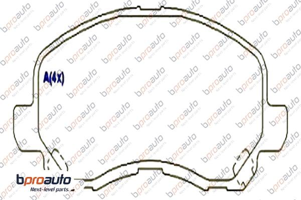 Brake Pad Set, disc brake (1BP30947AA)