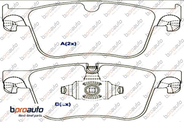 Brake Pad Set, disc brake (1BP31101AA)