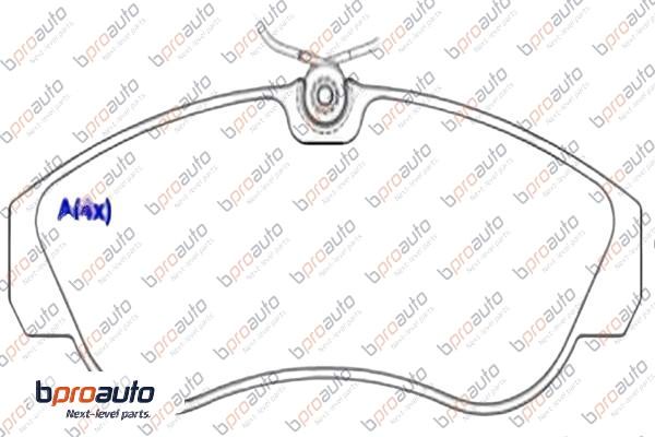 Brake Pad Set, disc brake (1BP30937AA)