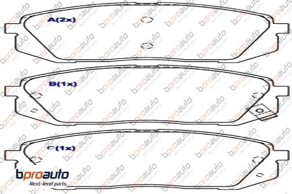 Brake Pad Set, disc brake (1BP31033AA)