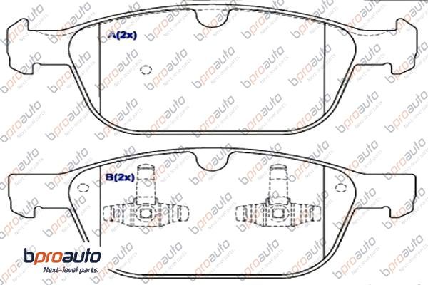 Brake Pad Set, disc brake (1BP31037AA)
