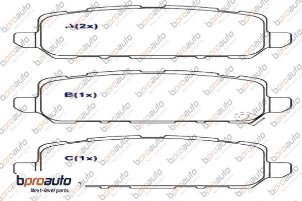Brake Pad Set, disc brake (1BP31067AA)