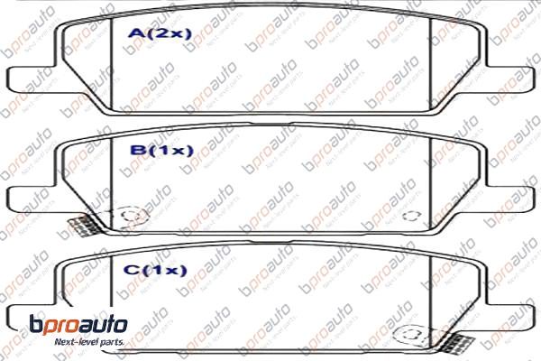 Brake Pad Set, disc brake (1BP31057AA)