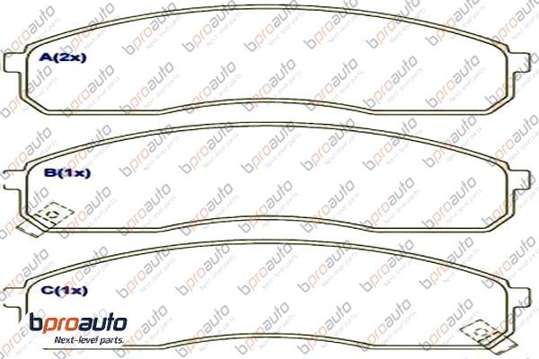 Brake Pad Set, disc brake (1BP30877AA)