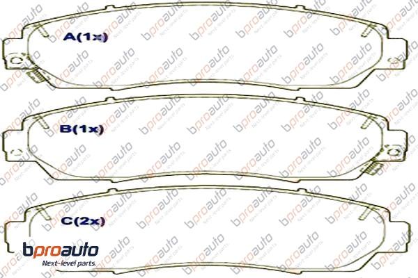 Brake Pad Set, disc brake (1BP31017AA)