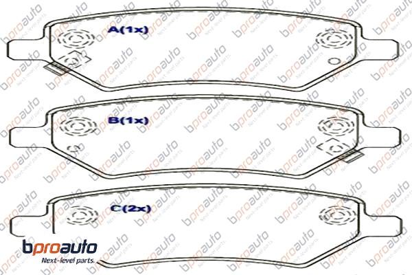 Brake Pad Set, disc brake (1BP30979AA)