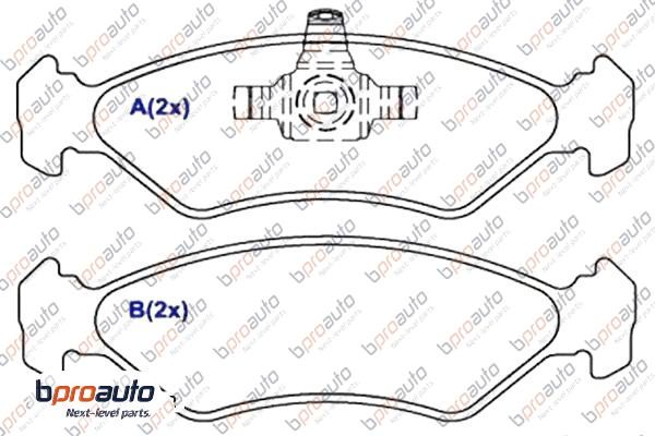 Brake Pad Set, disc brake (1BP30886AA)