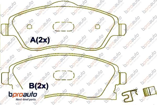 Brake Pad Set, disc brake (1BP30869AA)