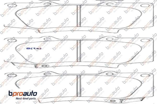 Brake Pad Set, disc brake (1BP31075AA)