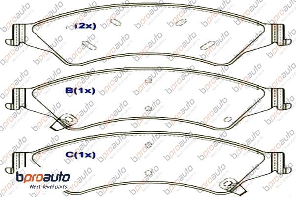 Brake Pad Set, disc brake (1BP31061AA)