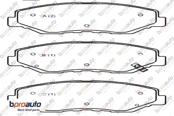 Brake Pad Set, disc brake (1BP31048AA)