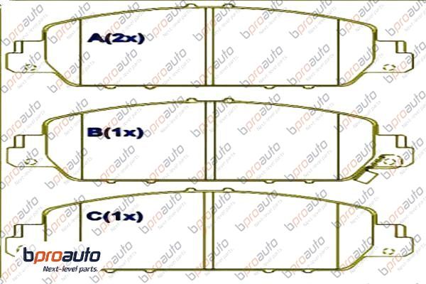 Brake Pad Set, disc brake (1BP31066AA)