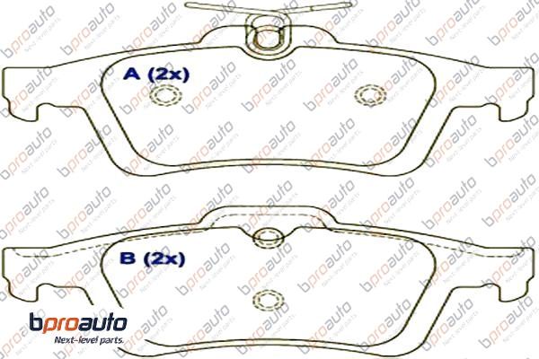 Brake Pad Set, disc brake (1BP31013AA)