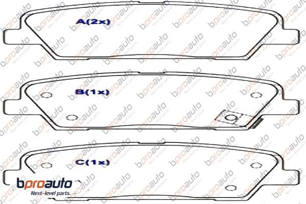 Brake Pad Set, disc brake (1BP31051AA)
