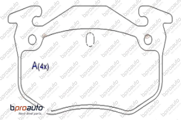 Brake Pad Set, disc brake (1BP30899AA)
