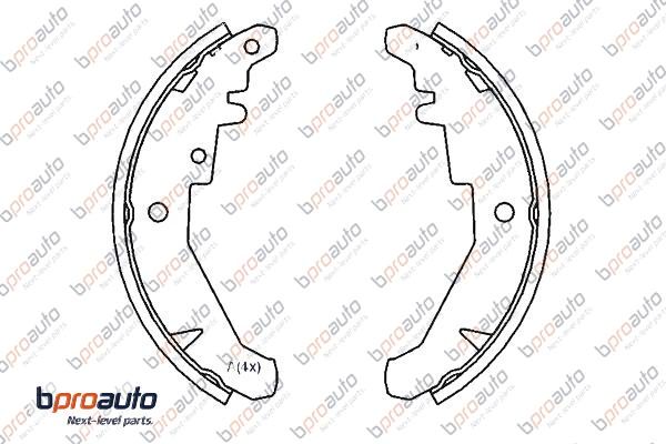 Brake Shoe Set (1BP31139AA)