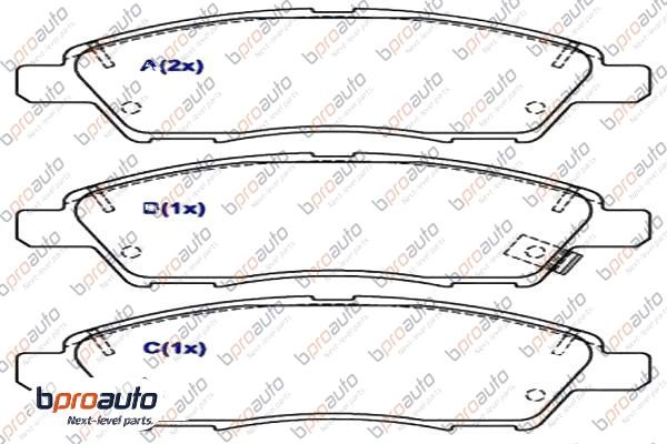 Brake Pad Set, disc brake (1BP31094AA)