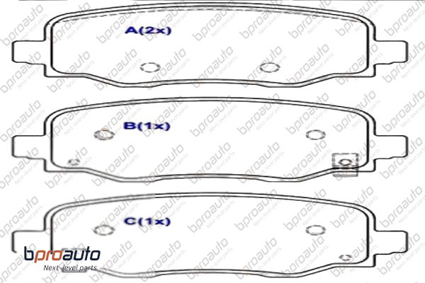 Brake Pad Set, disc brake (1BP30845AA)