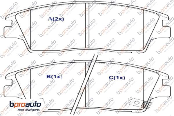 Brake Pad Set, disc brake (1BP31090AA)