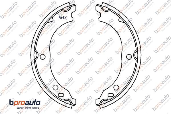 Brake Shoe Set (1BP31147AA)