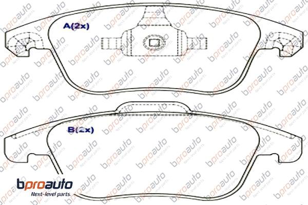 Brake Pad Set, disc brake (1BP31103AA)