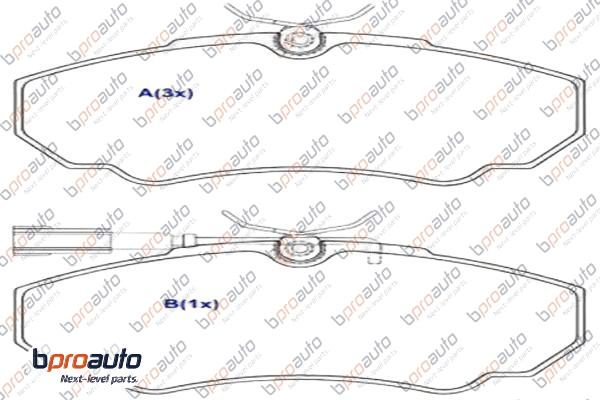 Brake Pad Set, disc brake (1BP31006AA)
