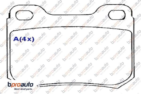 Brake Pad Set, disc brake (1BP30859AA)