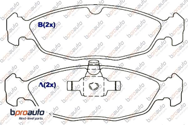 Brake Pad Set, disc brake (1BP30878AA)